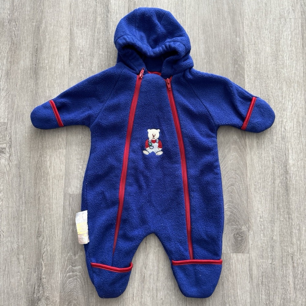 Vintage 90s Playskool One Piece Romper Body Suit Size 0/6 Months Baby Toddler